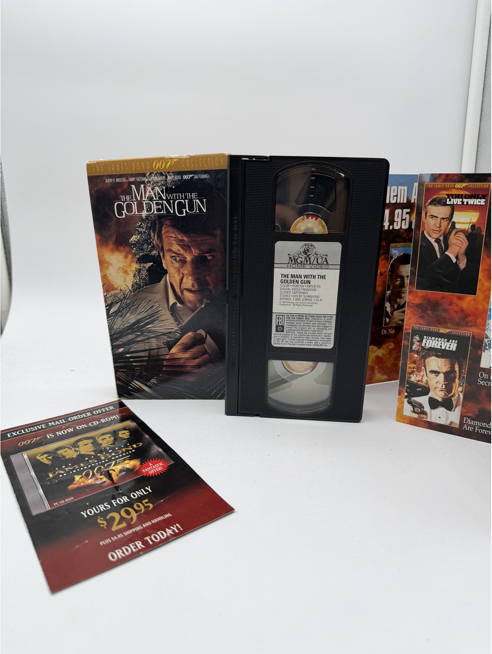 The Man with the Golden Gun VHS Tape - Roger Moore James Bond Movie